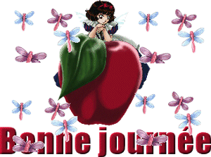 Gif bonne journée pomme